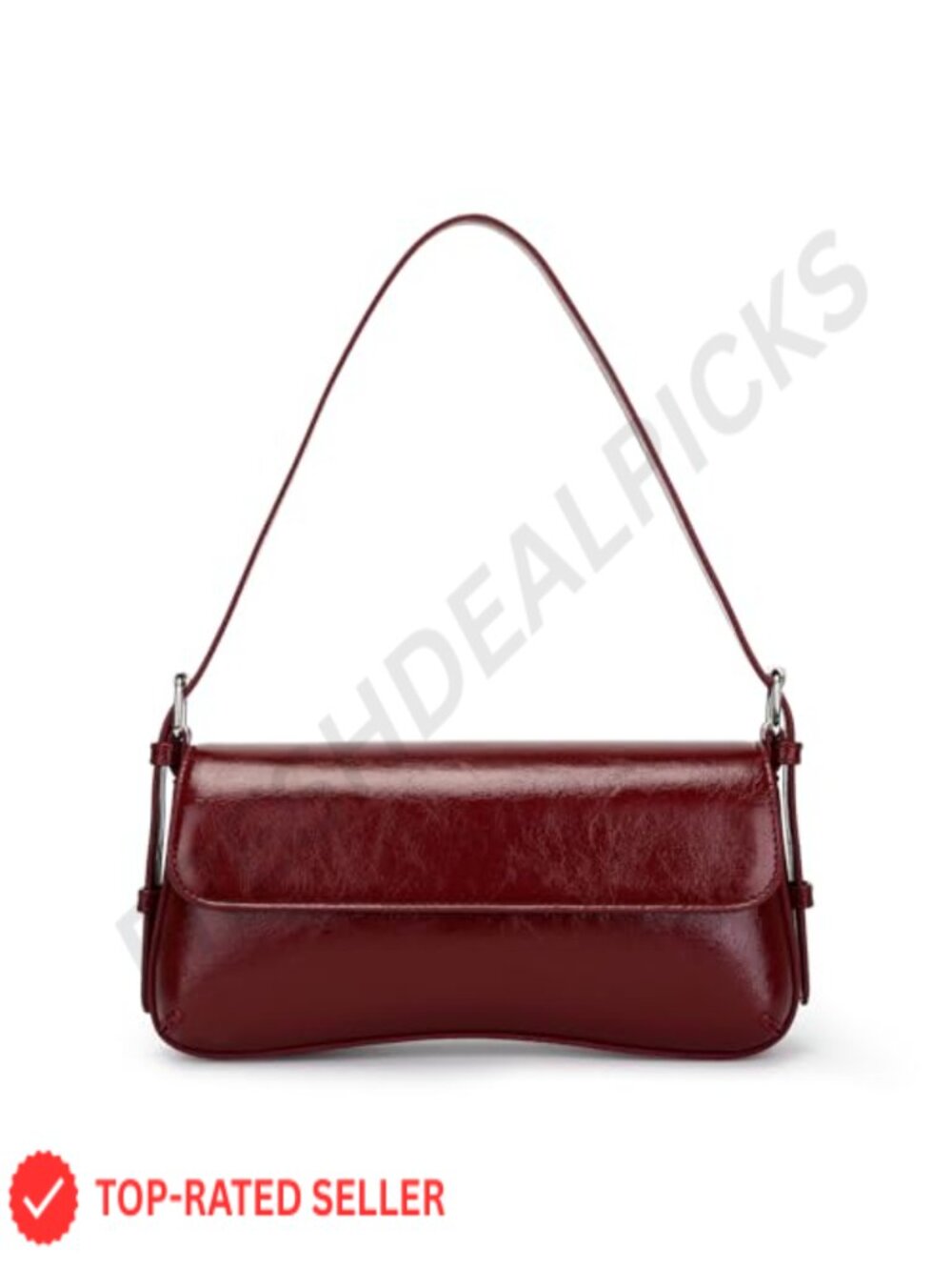 Hobo Clutch Handbag for Women PU Leather Shoulder Bag with Adjustable Strap